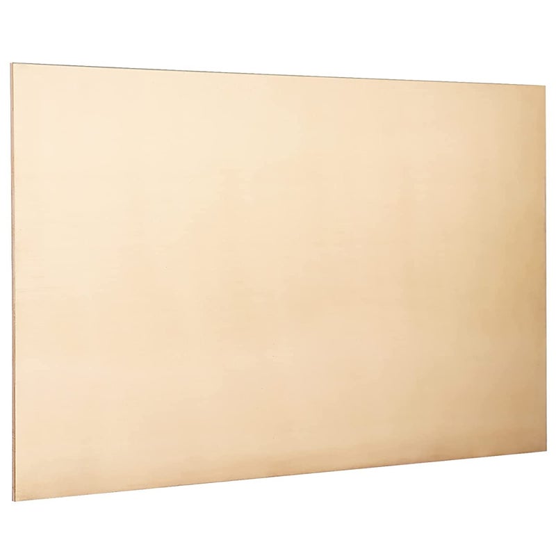 Tsmhisd ورقة نحاسية، صفائح معدنية، 12" طول × 6" عرض × 0.016" سمك، 26 قياس، ورقة نحاسية - Image 1